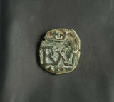 #I283# Spanish Countermarked 4 maravedis coin of Philip IV, 1659 AD