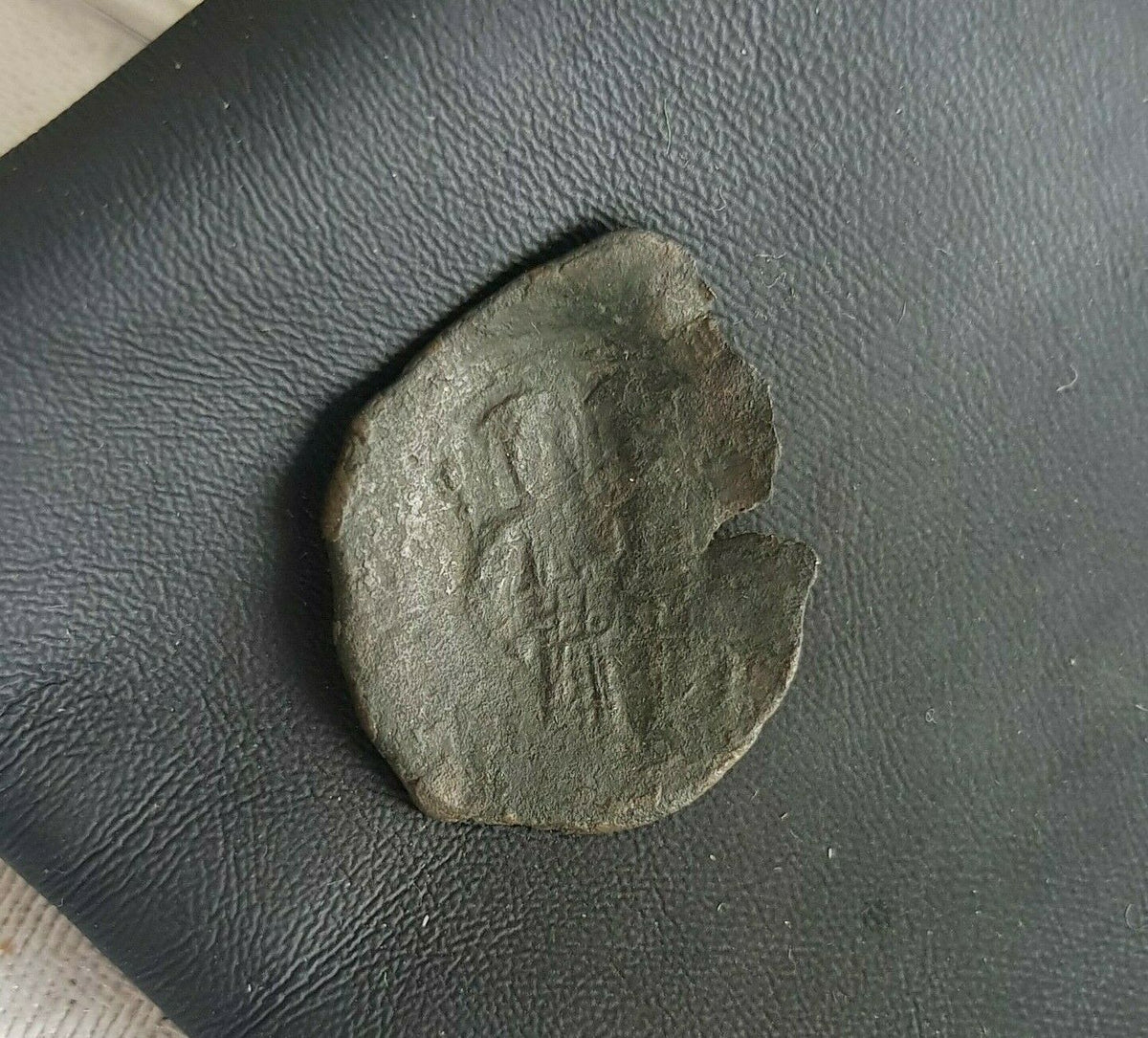 #h726# Byzantine Trachy coin of Alexius III from 1194-1204 AD (Constan ...