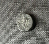 #f121# Greek bronze ae11 coin from Seleucid King Antiochus III, 222-187 BC