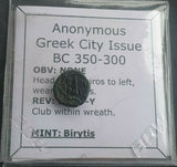 #h528# Anonymous bronze Greek coin from Birytis from 350-300 BC