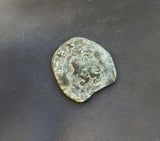 #I269# Spanish Countermarked 4 maravedis coin of Philip IV, 1655 AD