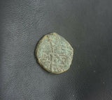 #i235# Spanish Medieval blanca coin of Philip II from 1566-1585 AD