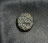 #k134# Anonymous Iberian Greek City Issue Bronze Coin of Carteia from 44-1 BC