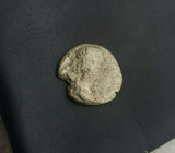 #j225# Roman silver denarius coin of Faustina II from 176-180 AD