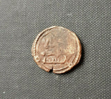 #f965# Abbasid copper Fals coin of al-Mahdi Muhammad from 775-785 AD