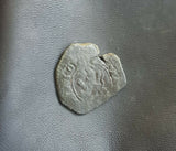 #j304# Spanish Medieval 2 maravedis coin of Philip III from 1601-1609 AD