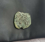 #I782# Spanish Countermarked 4 maravedis coin of Philip IV, 1659 AD