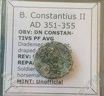 #k413# Roman barbarous issue bronze coin issued by Constantius II from 351-355