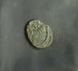 #i989# Anonymous copper Umayyad Fals coin from Spain 711-750 AD