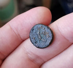 #f915# Greek bronze ae15 coin from Ptolemaic King Ptolemy I, 310-306 BC