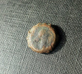 #f370# Greek bronze ae14 coin from Seleucid King Demetrius I from 162-150 BC