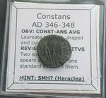 #k463# Roman Bronze coin issued by Constans from 346-348 AD