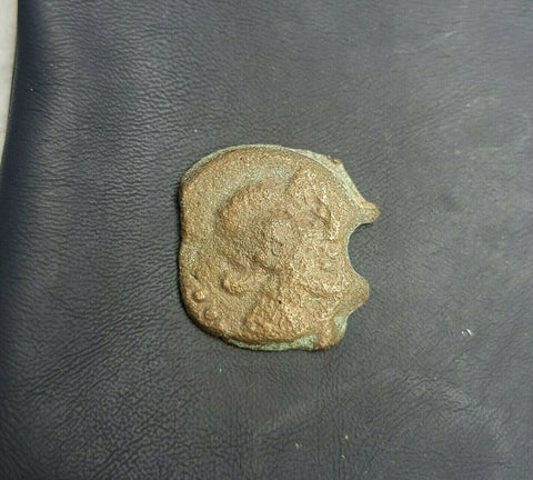 #k088# Anonymous Iberian Greek City Issue Bronze Coin of Cordoba from 75-25 BC