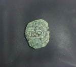 #j911# Spanish Countermarked 4 maravedis coin of Philip IV, 1659 AD