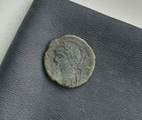 #j405# Commemorative Roman Bronze coin issued by Constantine I from 330-340 AD.