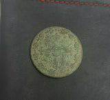 #k122# Spanish Medieval 4 maravedis coin of Ferdinand VII from 1833 AD