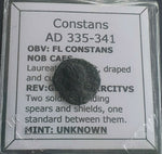 #k463# Roman Bronze coin issued by Constans from 335-341 AD