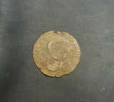 #k285# Spanish copper Ardite coin of Charles III from 1701-1711 AD (Barcelona)