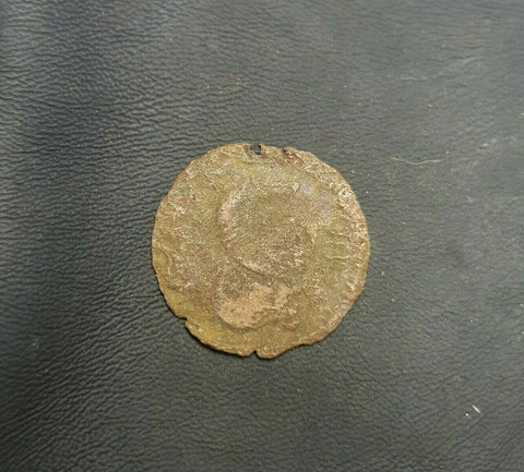 #k285# Spanish copper Ardite coin of Charles III from 1701-1711 AD (Barcelona)