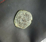 #I267# Spanish Countermarked 4 maravedis coin of Philip IV, 1655 AD