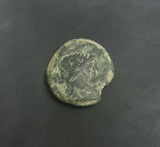 #j993# Anonymous Iberian Greek City Issue Bronze Coin of Carisa from 100-25 BC