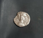 #k598# Roman silver denarius coin of Julia Domna from 195 AD