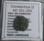 #g504# Roman Bronze coin issued by Constantius II from 351-355 AD