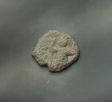 #h245# Byzantine Follis coin of Constans II from 641-668 AD (Constantinople)