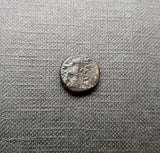 #f128# Greek bronze ae12 coin from Seleucid King Antiochus III, 222-187 BC