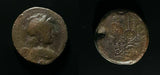 #d651# Greek Seleucid bronze coin of King Antiochus VII, minted between 138-129