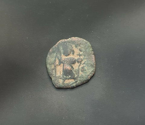 #h237# Byzantine Follis coin of Constans II from 641-668 AD (Constantinople)