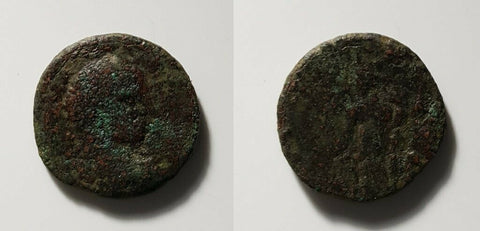 #d753# Roman provincial bronze coin of Caracalla, minted between 198-217 AD.