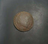 #k139# Spanish Medieval 2 maravedis coin of Ferdinand VII from 1833 AD