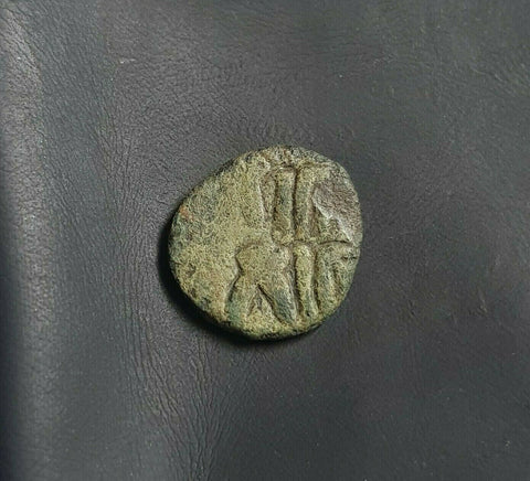 #k158# Anonymous copper Umayyad Fals coin from Spain 711-750 AD