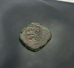 #k229# Spanish Medieval 2 maravedis coin of Charles II from 1685 AD