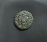 #j421# Roman provincial bronze coin of Geta from 209-212 AD (Marcianopolis)