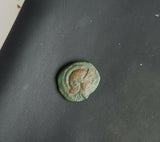 #h513# Anonymous Greek City Issue Bronze Coin of Myrina from 400-200 BC