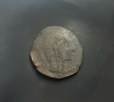 #k132# Large Iberian Greek City Issue Bronze Coin of Castulo from 180-25 BC