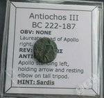 #g061# Greek Seleucid Bronze Coin of Antiochos III from 222-187 BC