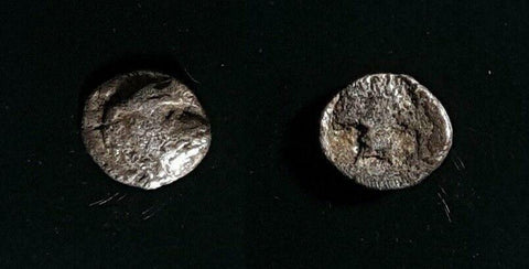 #d700# Silver Anonymous Greek city issue coin Thracian-Macedon from 450-400 BC.