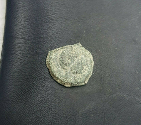 #k625# Anonymous Iberian Greek City Issue Bronze Coin of Castulo from 120-20 BC