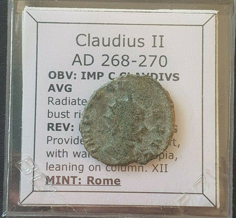 #k024# Roman Antoninianus coin of Claudius II from 268-270 AD