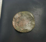 #k138# Spanish Medieval 16 maravedis coin of Philip IV from 1664 AD