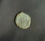 #i235# Spanish Medieval blanca coin of Philip II from 1566-1585 AD