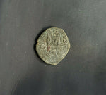 #i235# Spanish Medieval blanca coin of Philip II from 1566-1585 AD