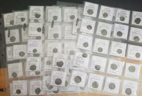 Individual Identified Roman Bronze Coins from 250-300 AD