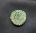 #i384# Roman bronze Dupondius coin of Trajan from 103-111 AD