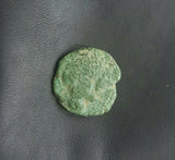#j165# Anonymous Iberian Greek City Issue Bronze Coin of Carisa from 100-25 BC