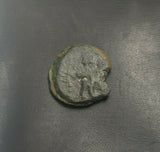 #j976# Anonymous Iberian Greek City Issue Bronze Coin of Cordoba from 75-25 BC