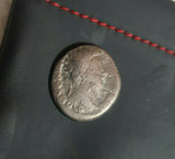 #j877# Roman silver denarius coin of Marcus Aurelius from 169 AD